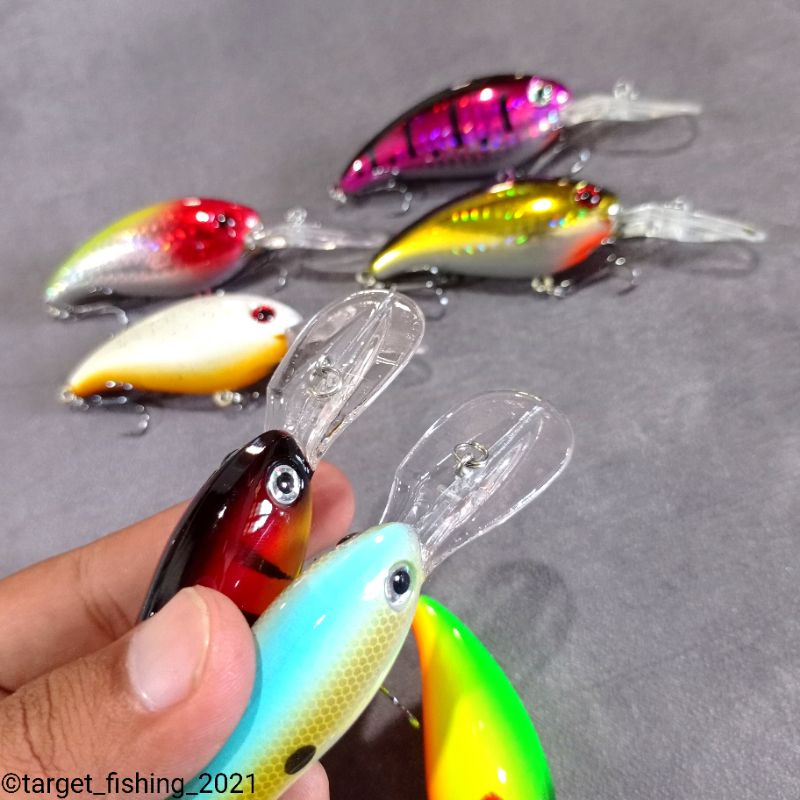 Crankbait Lidah Panjang 68mm 14gr - Umpan Casting Muara Trolling 3Meter