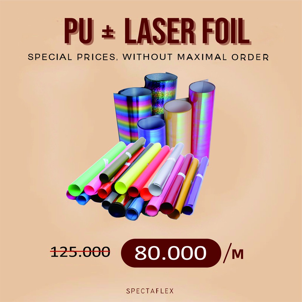 PAKET COMBO SPECTA POLYFLEX PU DAN POLYFLEX LASER FOIL KOREA