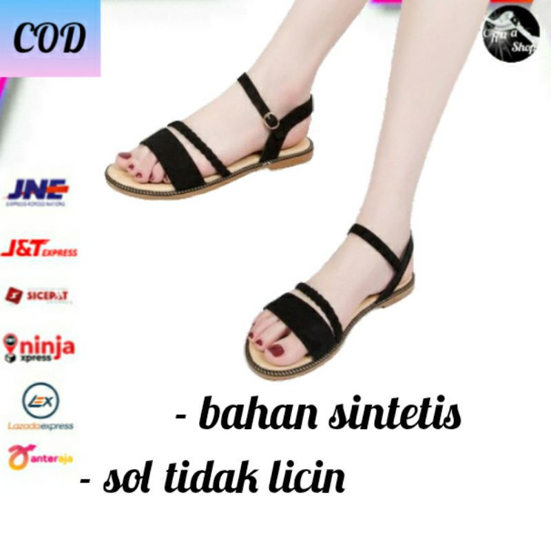 SANDAL TEPLEK DV25 sandal cewek kekinian karet 2021 murah slip sandal import terbaru korea karet ori