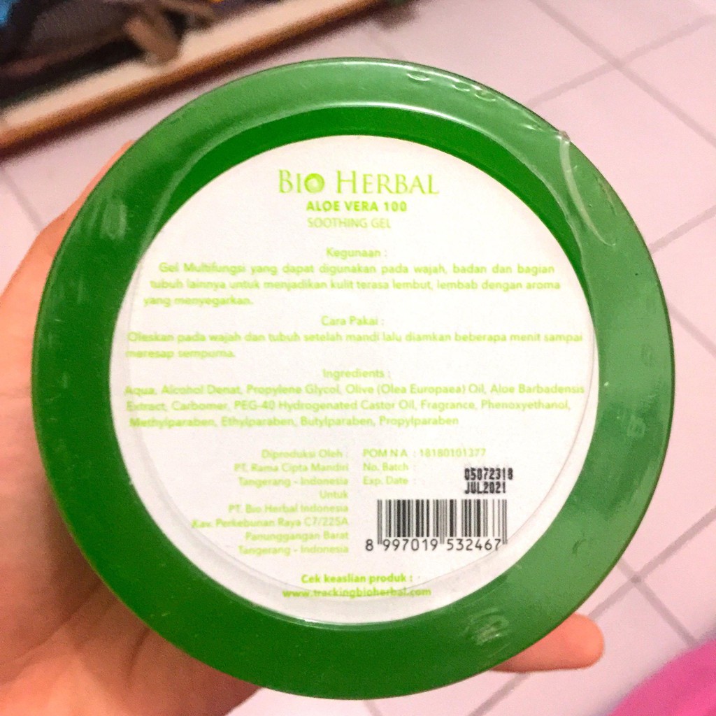 [ORI] ALOE VERA SOOTHING GEL | EKSTRAK LIDAH BUAYA MELEMBABKAN KULIT | Ada Stiker Kode Track Asli