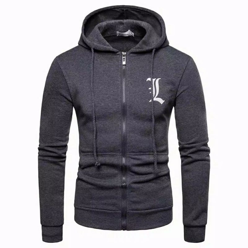 Jaket Zipper Hoodie Pullover DEATH NOTE L LAWLIET Big Size OVERSIZE S M L XL XXL 3XL 4XL 5XL 6XL