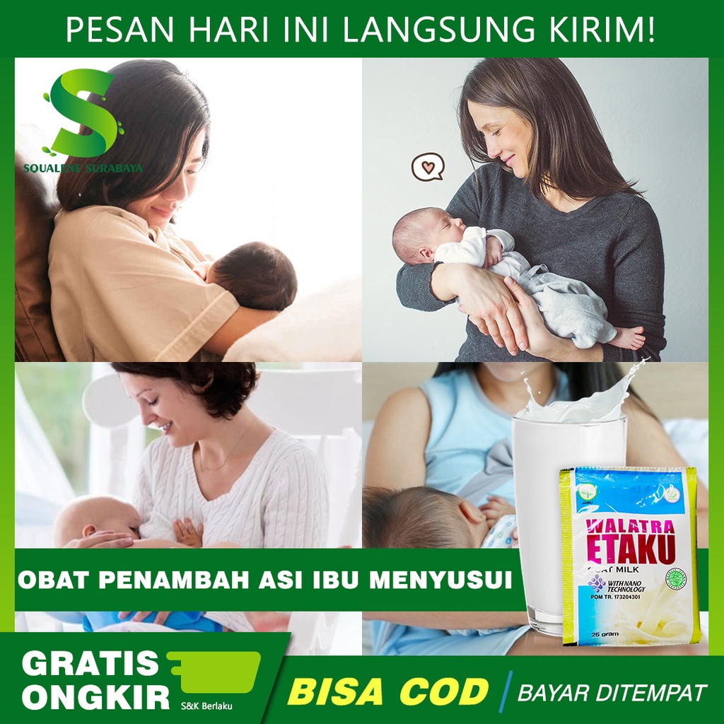 

Obat Penambah Asi Ibu Menyusui - Vitamin Gizi Nutrisi Bayi - Memperbanyak Asi - Kurang Darah - Dengan Walatra Etaku 100% Herbal Alami