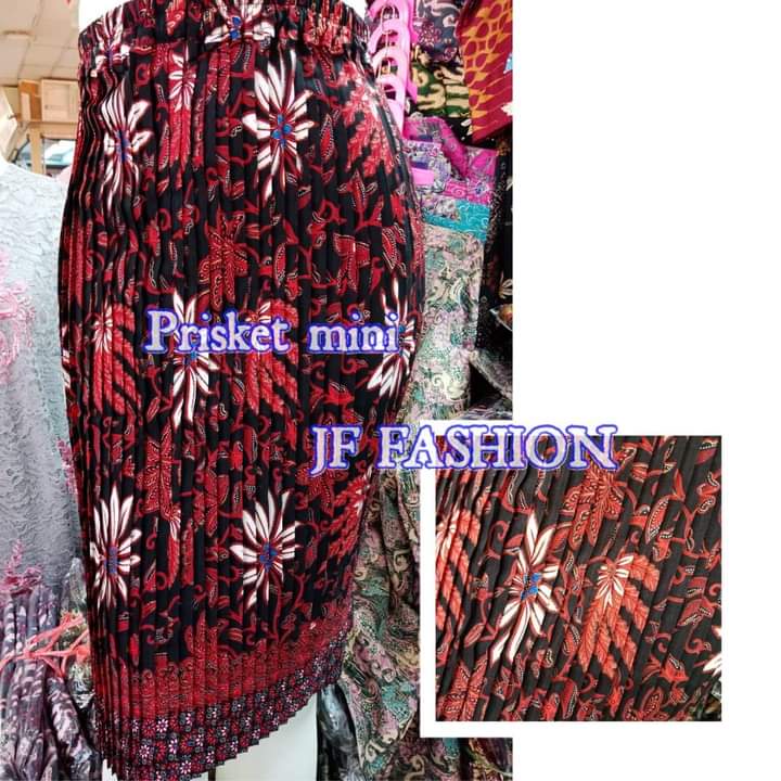 (BISA COD) Banyak Motif) Rok Plisket Pendek / Rok Pendek / Rok Wanita / Rok Batik / Rok Rempel / Rok
