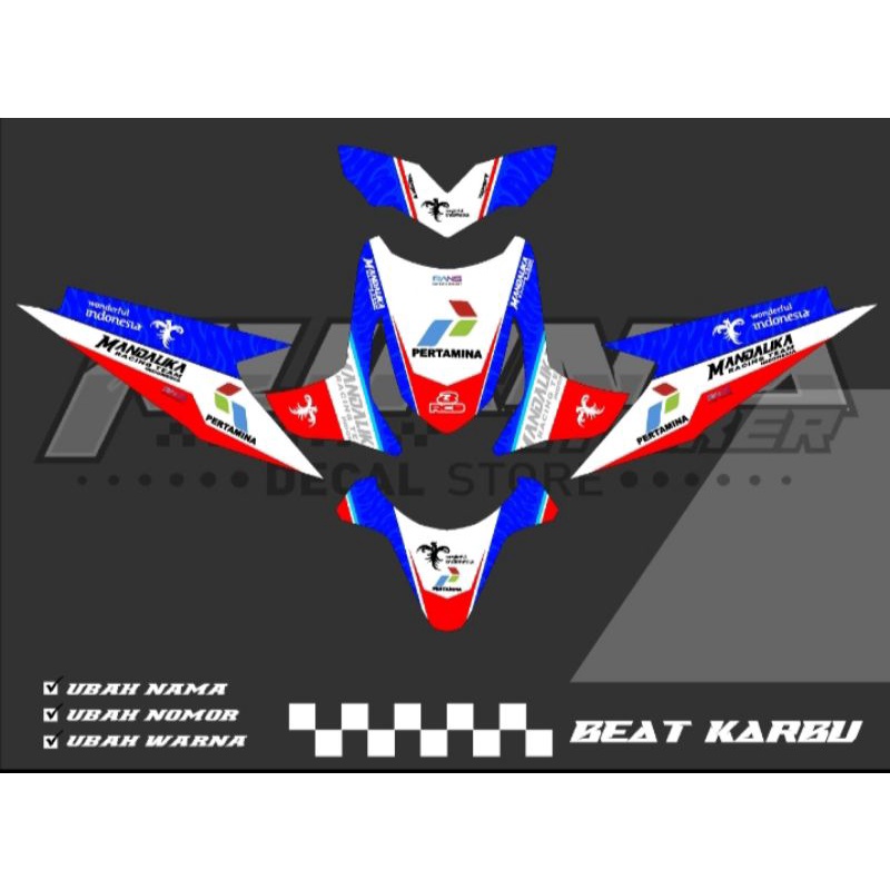 Decal Beat Karbu Mandalika