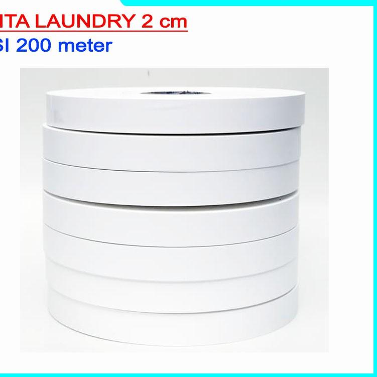 

PITA LAUNDRY TAFFETA LABEL PENANDA ROLL KAIN KERTAS 20 mm 2 cm 200 meter ➙ 39