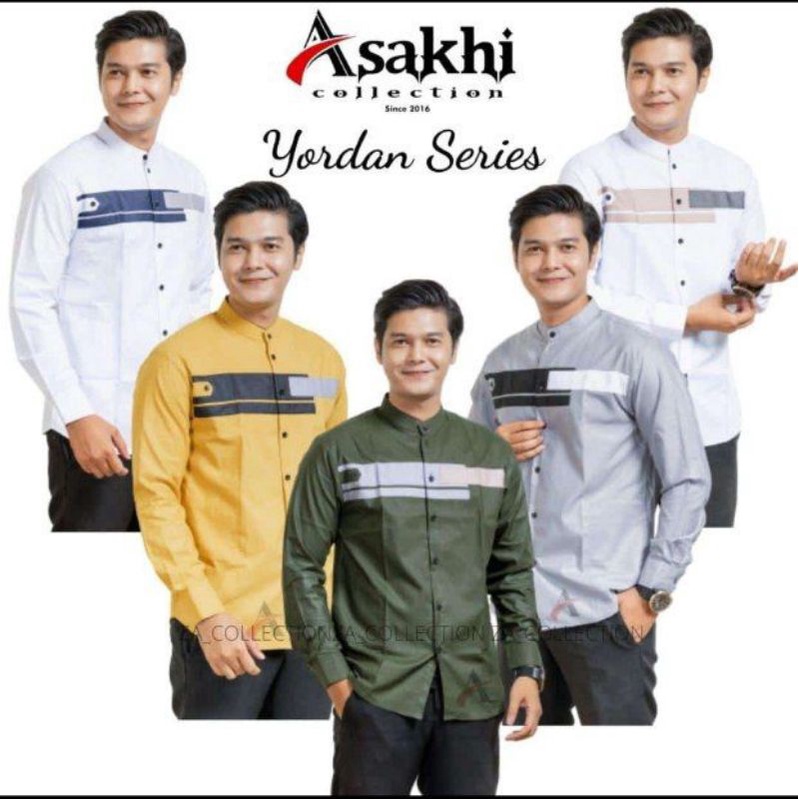 Baju Koko kombinasi Koko Kurta Sragam Hadroh Lengan panjang Yordan Series