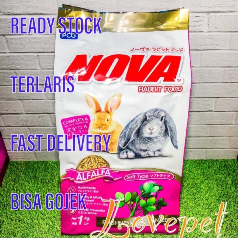 Nova Rabbit Food Makanan Kelinci 1kg/Alfafa