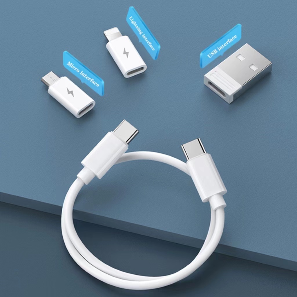 Set Kotak Penyimpanan Kabel Data / Charger USB 60W Multifungsi