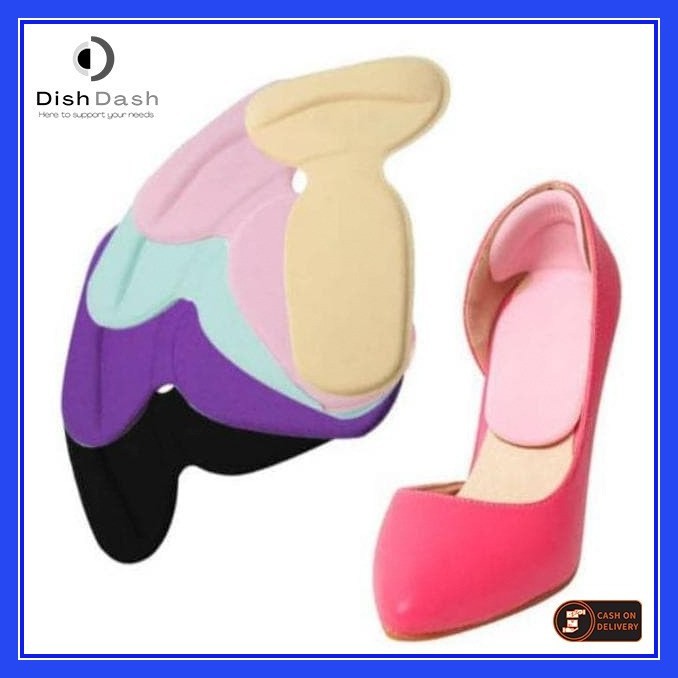 [BAYAR DI TEMPAT] 1 Pasang Insole Sepatu Model T-Shape Cocok Untuk Heels Wanita / Pelindung Tumit