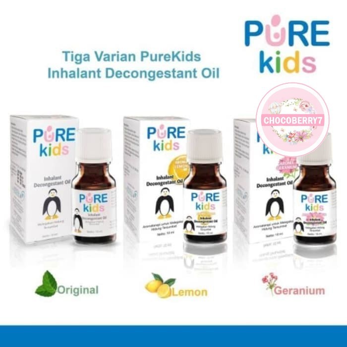 Pure Kids Inhalant Decongestant Oil Obat Hidung Tersumbat Purekids