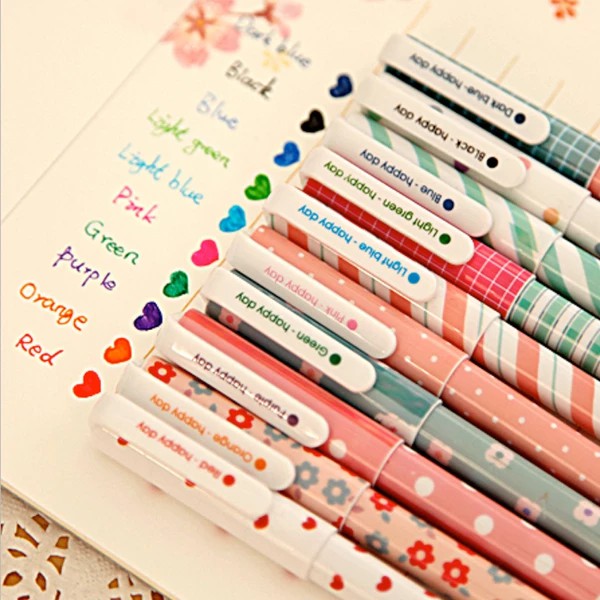 

bolpoint korea pulpen warna warni acak