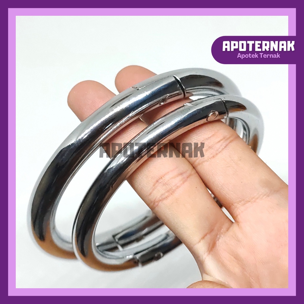 BULL RING | Cincin/Anting Tindik Hidung Sapi Kerbau | Diameter 8 dan 9 cm | Apoternak