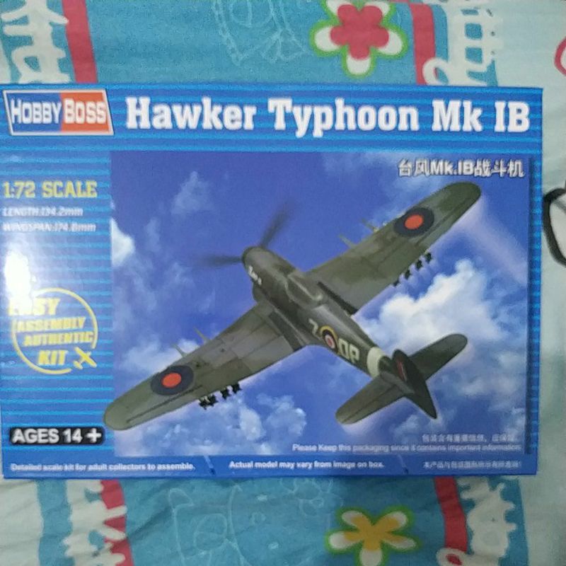 hawker typhoon mk Ib 1/72 hobby boss