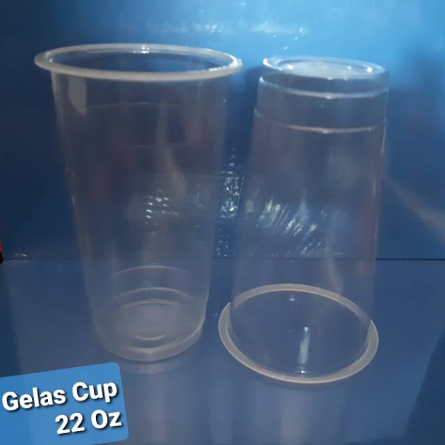 Gelas cup ice plastik 22 oz