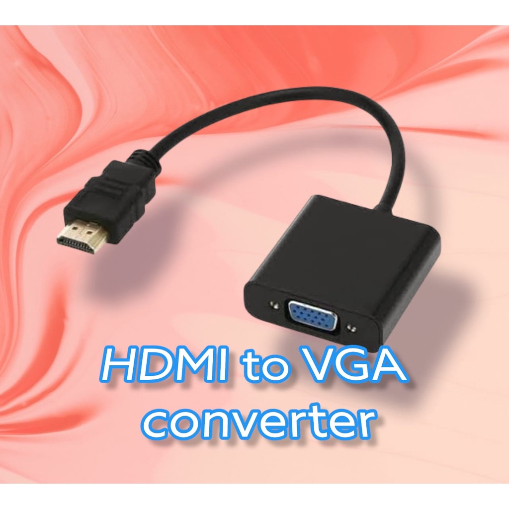 CONVERTER HDMI TO VGA / KABEL HDMI TO VGA / KONEKTOR HDMI TO VGA