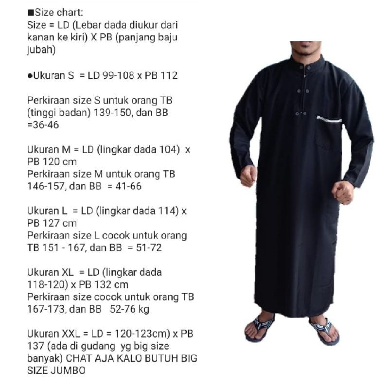 gamis laki laki ORIGINAL/jubah pria remaja dan dewasa/baju koko arabic BAHAN KAIN ADEM NYAMAN/gamis al harby original