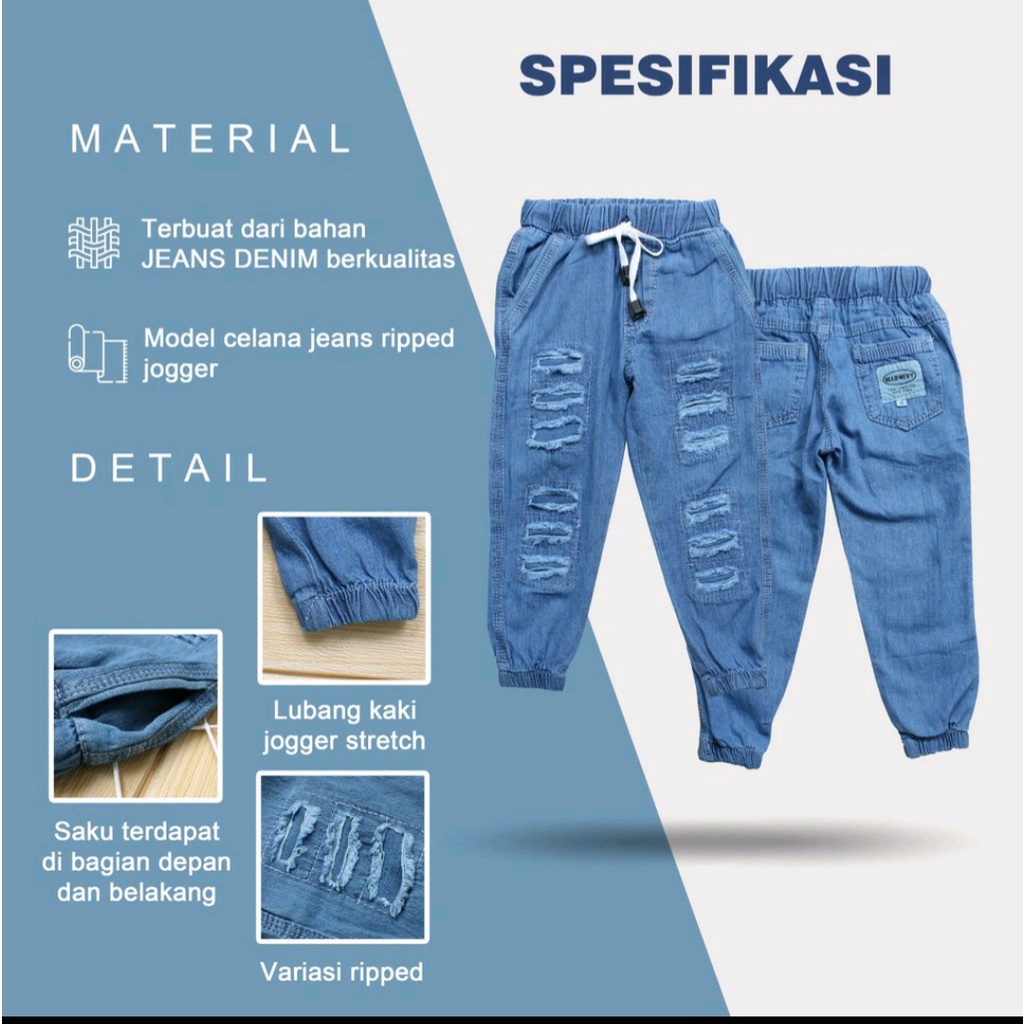 SALE COD FREE ONGKIR Jogger ripped Old navy Usia 1 sampai 8 tahun JEANS ANAK denim-1
