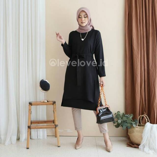 Emesh Tunik  by olevelove ~ baju menyusui bukaan kanan kiri, baju busui - alnesa.id