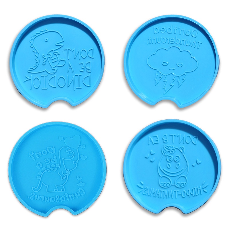 SIY  Coaster Epoxy Resin Mold Tray Plate Cup Mat Pad Silicone Mould DIY Crafts Decorations Casting Tool