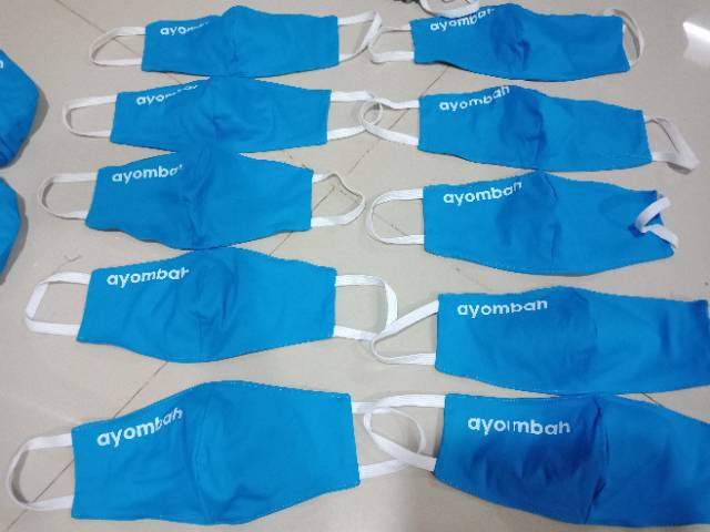 Masker monyong sablon custom min 50 pcs 2 ply