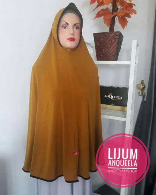(GROSIR TERMURAH!!) Lijum List Jumbo Anqueela  Jilbab Instant Khimar Syar'i Jersi Super-4