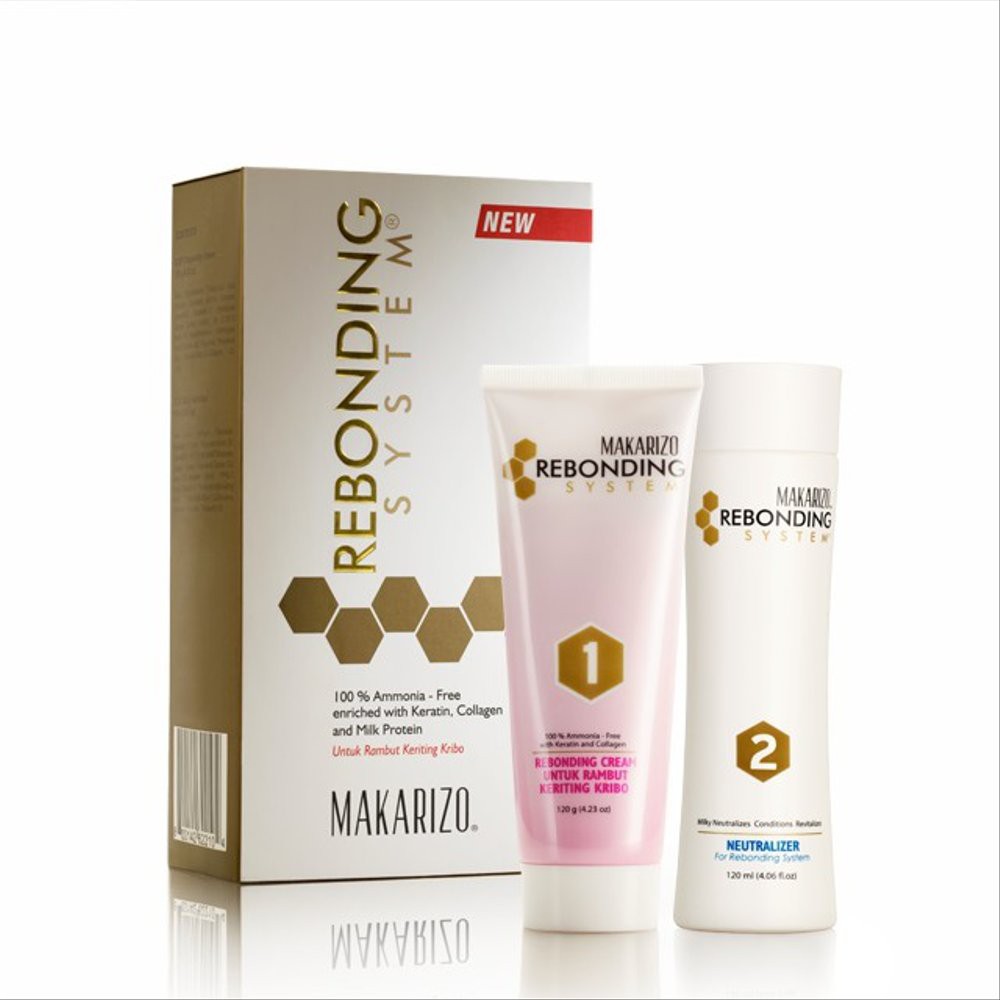 Jual Makarizo Rebonding System Rambut Keriting Kribo 80 Ml Shopee