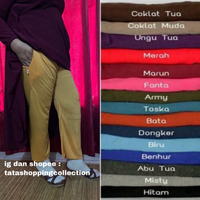 CELANA JUMBO  DALEMAN GAMIS LOSS /CELANA GAMIS Aladin LOSS Jumbo