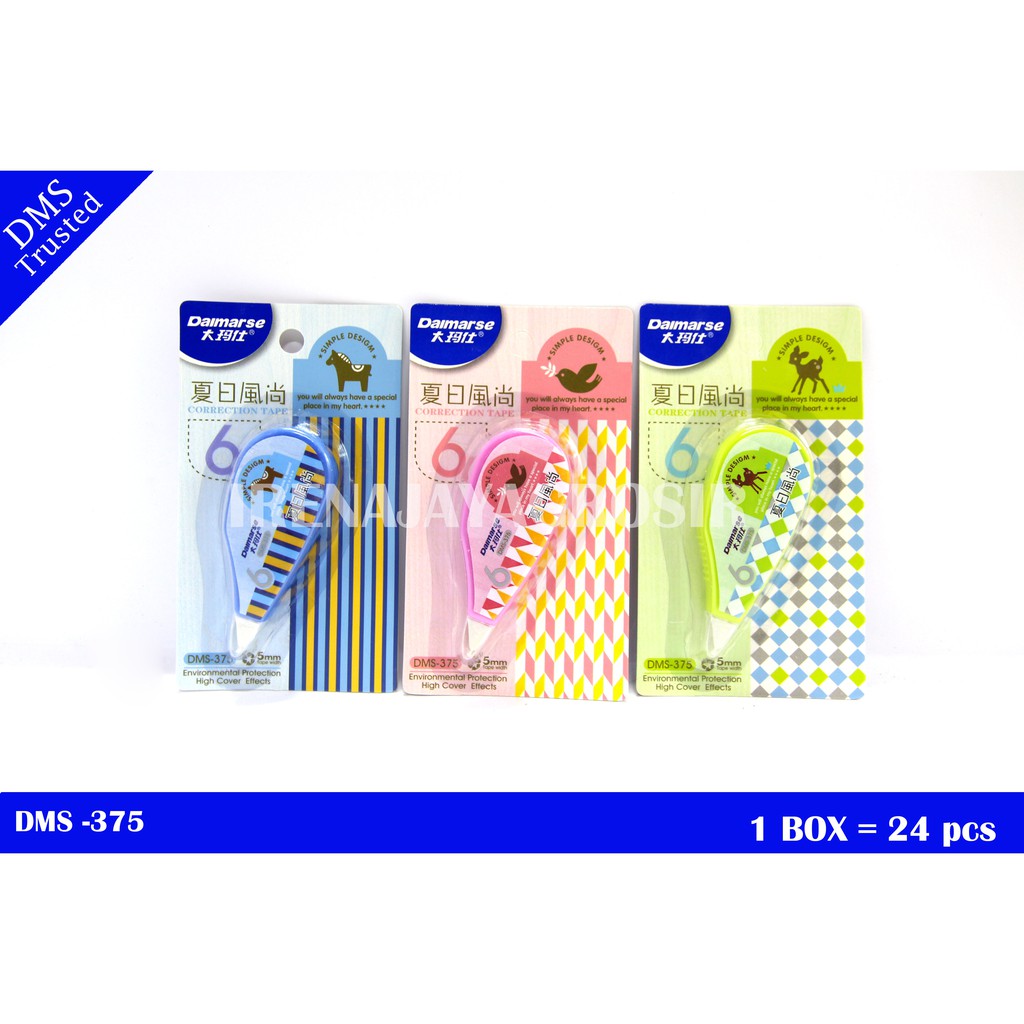 

Correction tape mini murah / tip x roll 6 meter / tipe x pita / Daimarse dms-375