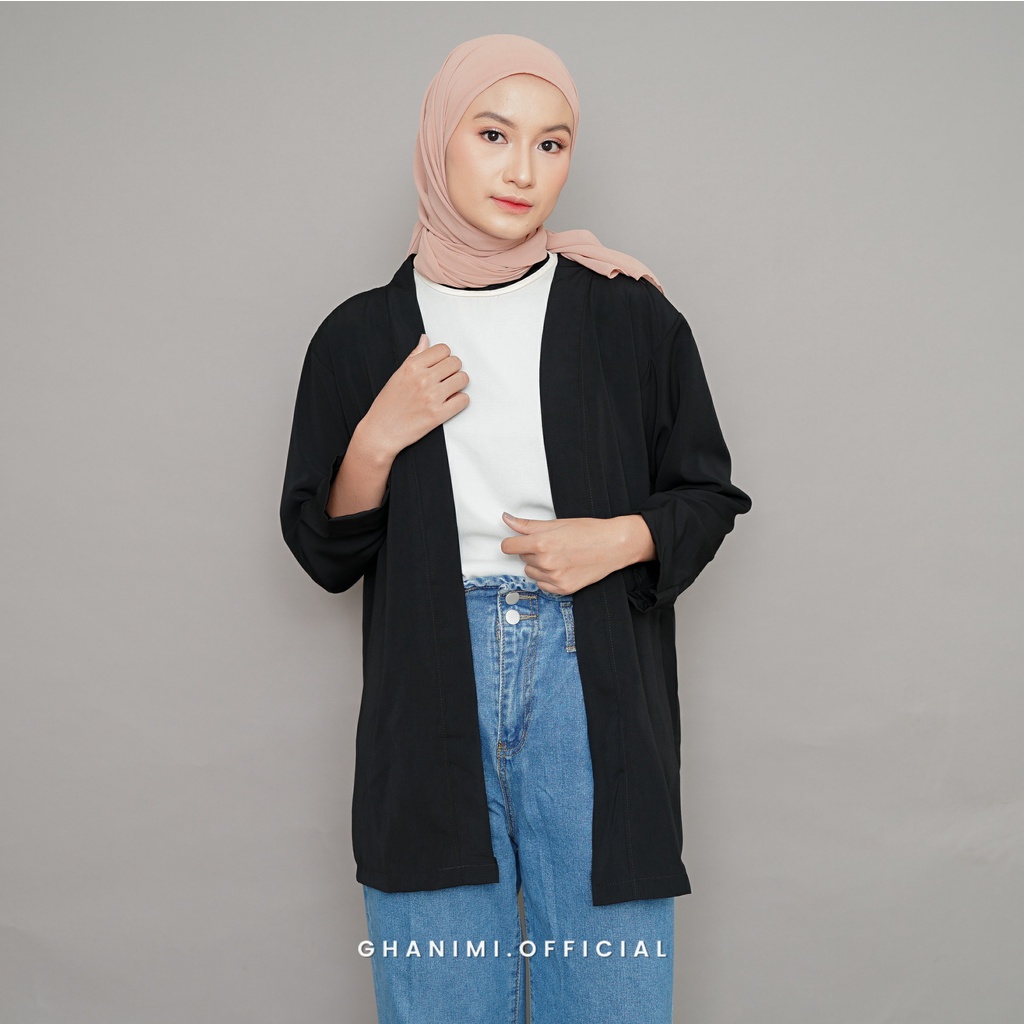 Ghanimi - Basic Outer / Outer Polos / Outer Kerja / Baju Kerja / Outer Daily / Outer Simple / Luaran Polos / Outer Timeless / Outer Casual Formal / Outer Wolfis / Outer Tangan Panjang / Outer Panjang