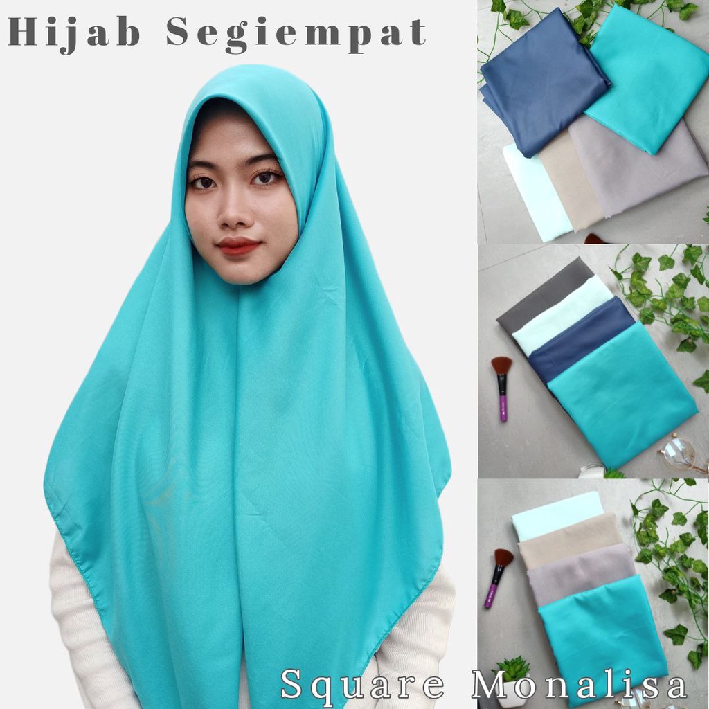 IZANY jilbab segi empat Square Monalisa