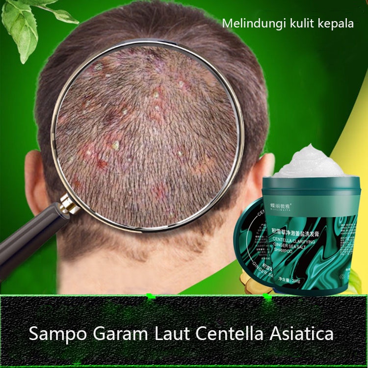 sampo pemanjang rambut sampo kutu sampo rambut 200g ekstrak herbal untuk membersihkan kulit kepala secara mendalam dan mengatasi masalah rambut berminyak dari akarnya