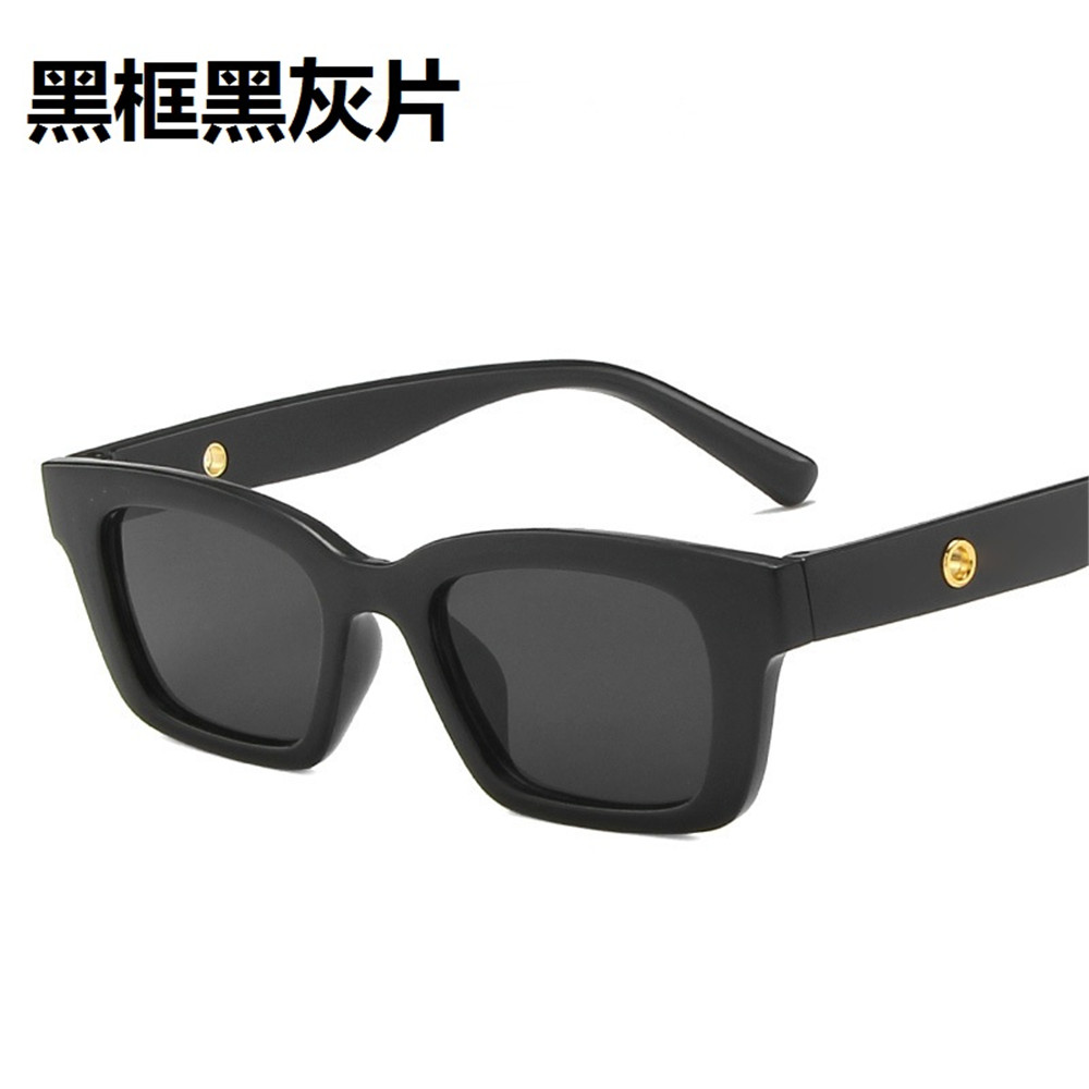 【COD Tangding】Small Square Sunglasses Kim Ji-ni Same Style Sunglasses Retro Korean Web Celebrity Glasses