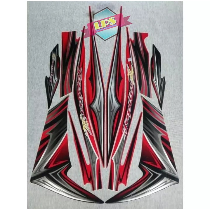 Striping Jupiter Z Warna Merah New