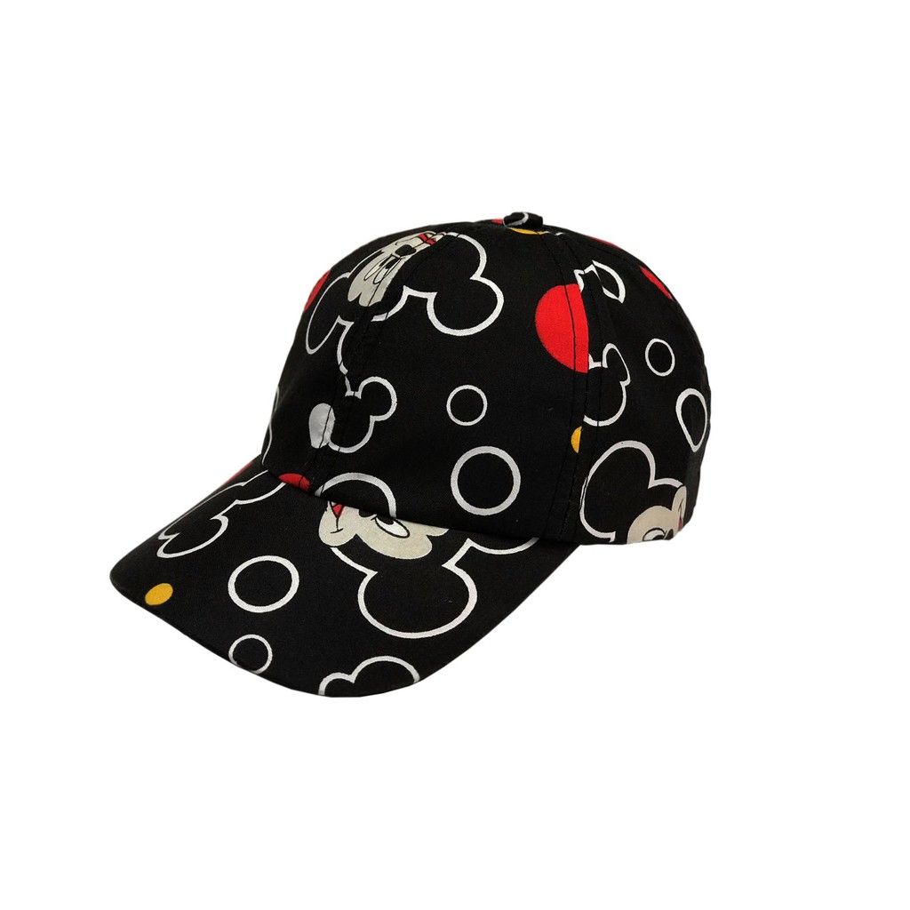 Topi Anak Mickey Mouse / Topi Bassball Anak Karakter / Topi Anak lucu-Hitam