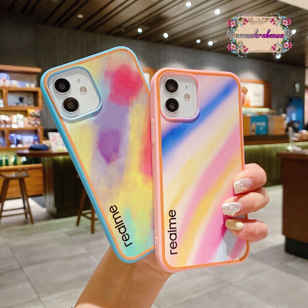 SS044 SOFTCASE RAINBOW REALME C2 A1K 5 5I C3 5S 6 C11 C12 C25 NARZO 30A C15 C17 7I SB2798