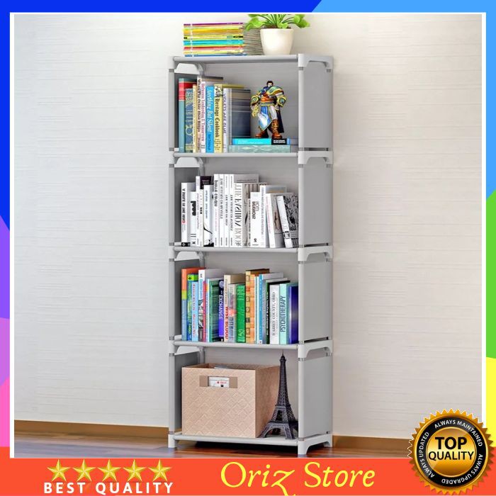  Rak  Buku  Portable  Lemari Serbaguna 5 Susun Single Bisa 