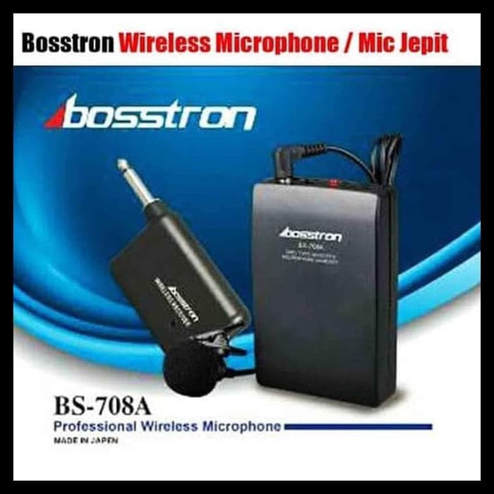 MIC KANCING JEPIT BOSSTRON BS-708A MICROPHONE CLIP ON TANPA KABEL WIRELESS