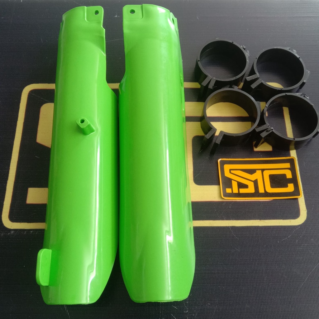 Pelindung Shockbreaker Depan / Cover Shock Depan Kawasaki KLX 150 BF BigFoot Thor Hijau