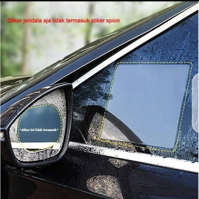 Sticker jendela - spion Protective Rain Water proof Anti Fog Glare
