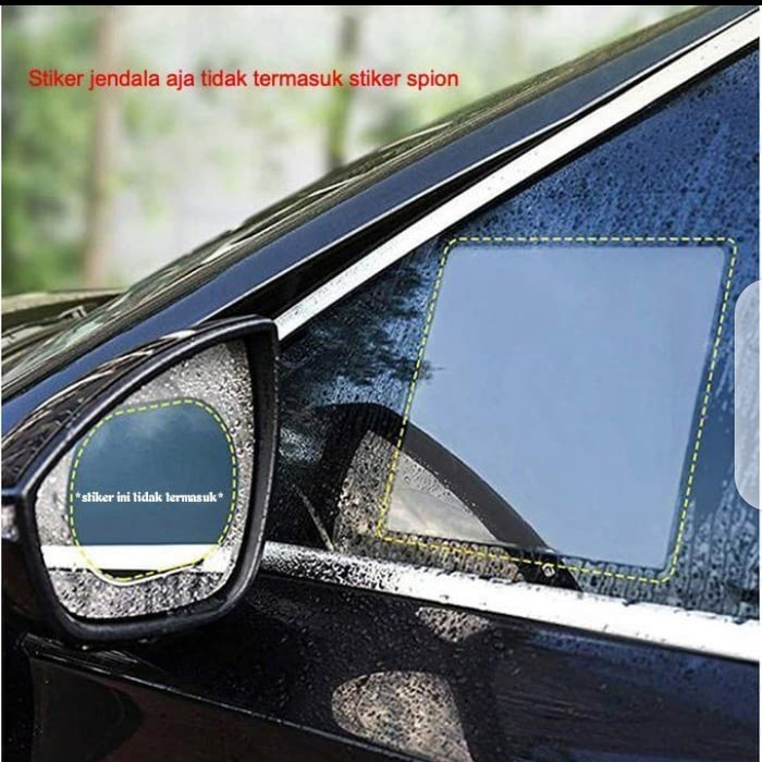 Sticker jendela &amp; spion Protective Rain Water proof Anti Fog Glare