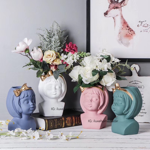 HILTON VASE/ vas bunga keramik/ pot bunga/ patung korea/ patung keramik/ vas unik/ patung vintage