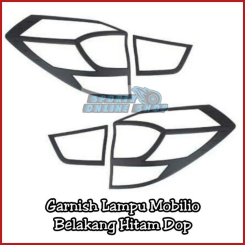 Garnish Lampu Mobilio 2018up Warna Hitam Dop