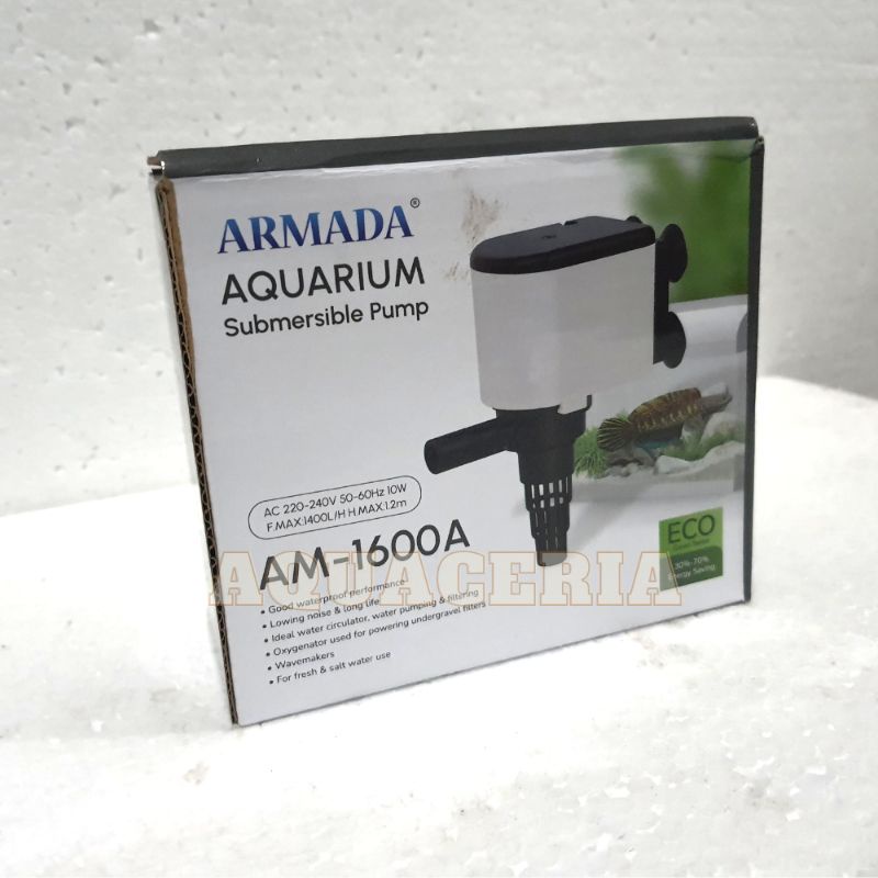 Mesin Pompa Celup Aquarium ARMADA AM 1600 A Powerhead Aquarium 50-80Cm