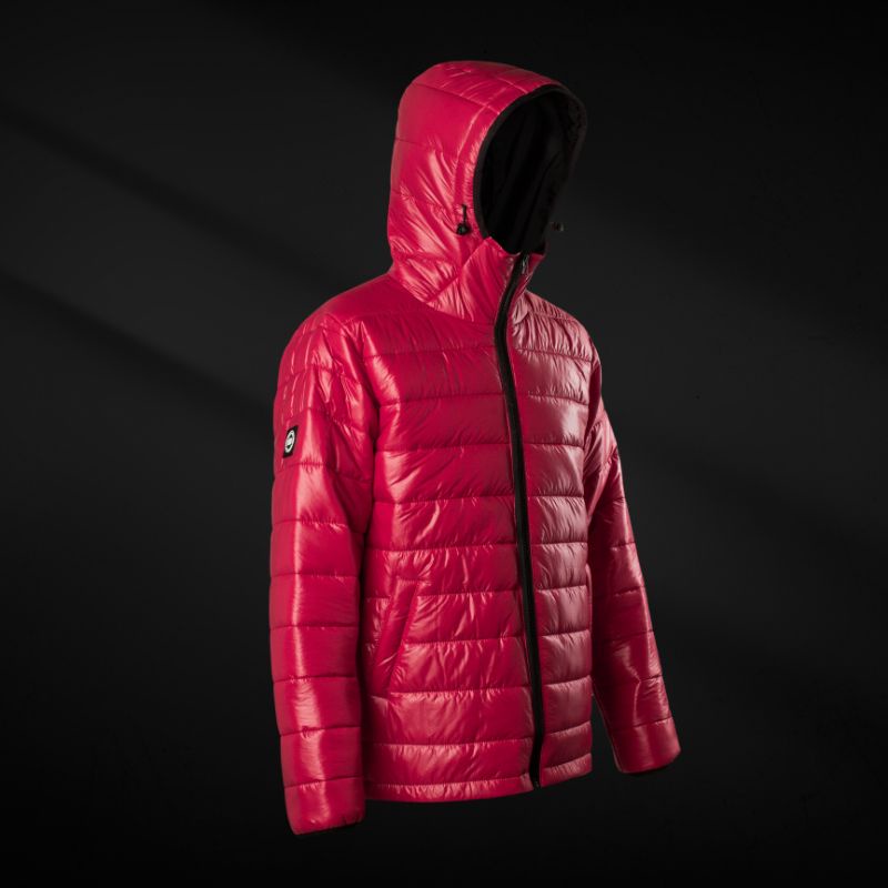 TROUBLEMAKER PUFFER JACKET RED SCARLET - JACKET GELEMBUNG - JACKET ANTI ANGIN - JACKET GELEMBUNG - J