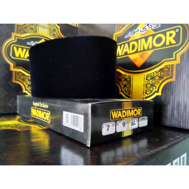 SONGKOK WADIMOR/PECI WADIMOR HITAM POLOS KOPIYAH