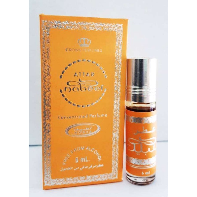 ATTAR NABEEL Parfum DOBHA Kemasan 6ml Minyak Wangi Roll On Non Alkohol