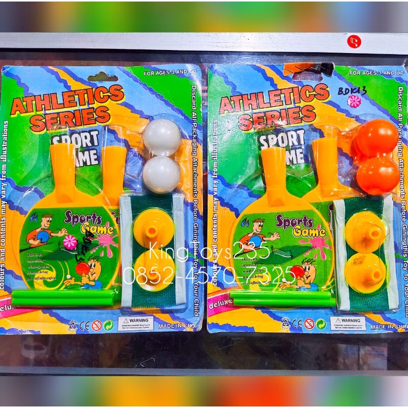 Mainan Anak Bola Tennis Tenis Meja Lengkap dengan Bet Nett Bola Raket Tiang Anak