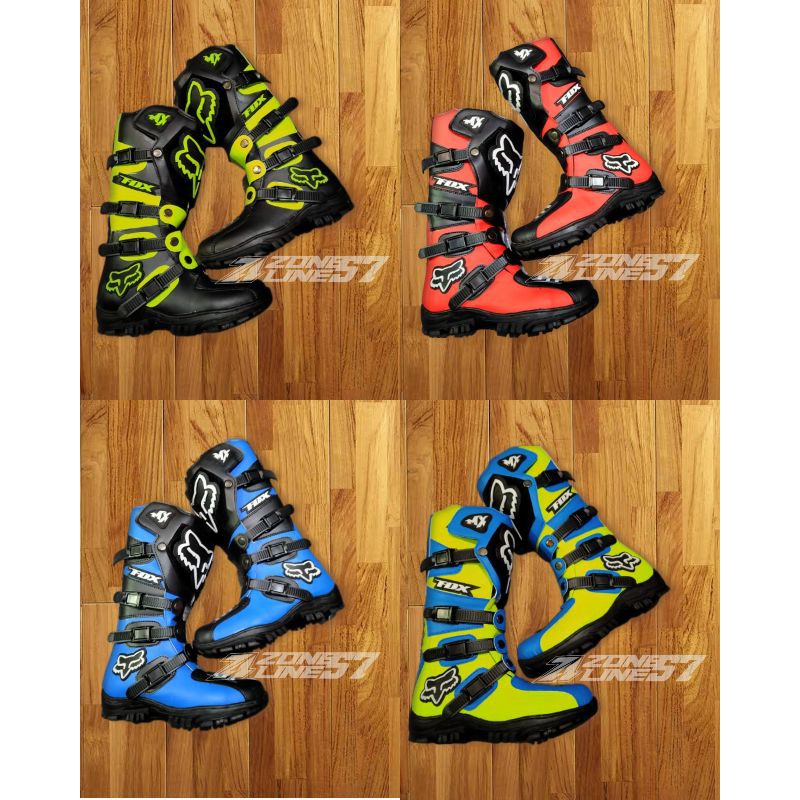 Bayar di tempat sepatu boots anak balap motor cross trail  mini gp roadrace anak promo termurah