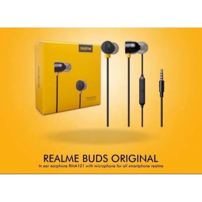 Hf Headset REALME MA10 Stereo Bass Suara Jamin Bagus