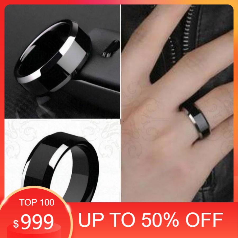 [COD] CINCIN TITANIUM HITAM POLOS KUALITAS SUPER ANTI LUNTUR ANTI KARAT / CINCIN PRIA WANITA ANAK COUPLE TUNANGAN / DUNIAGELANG.ID